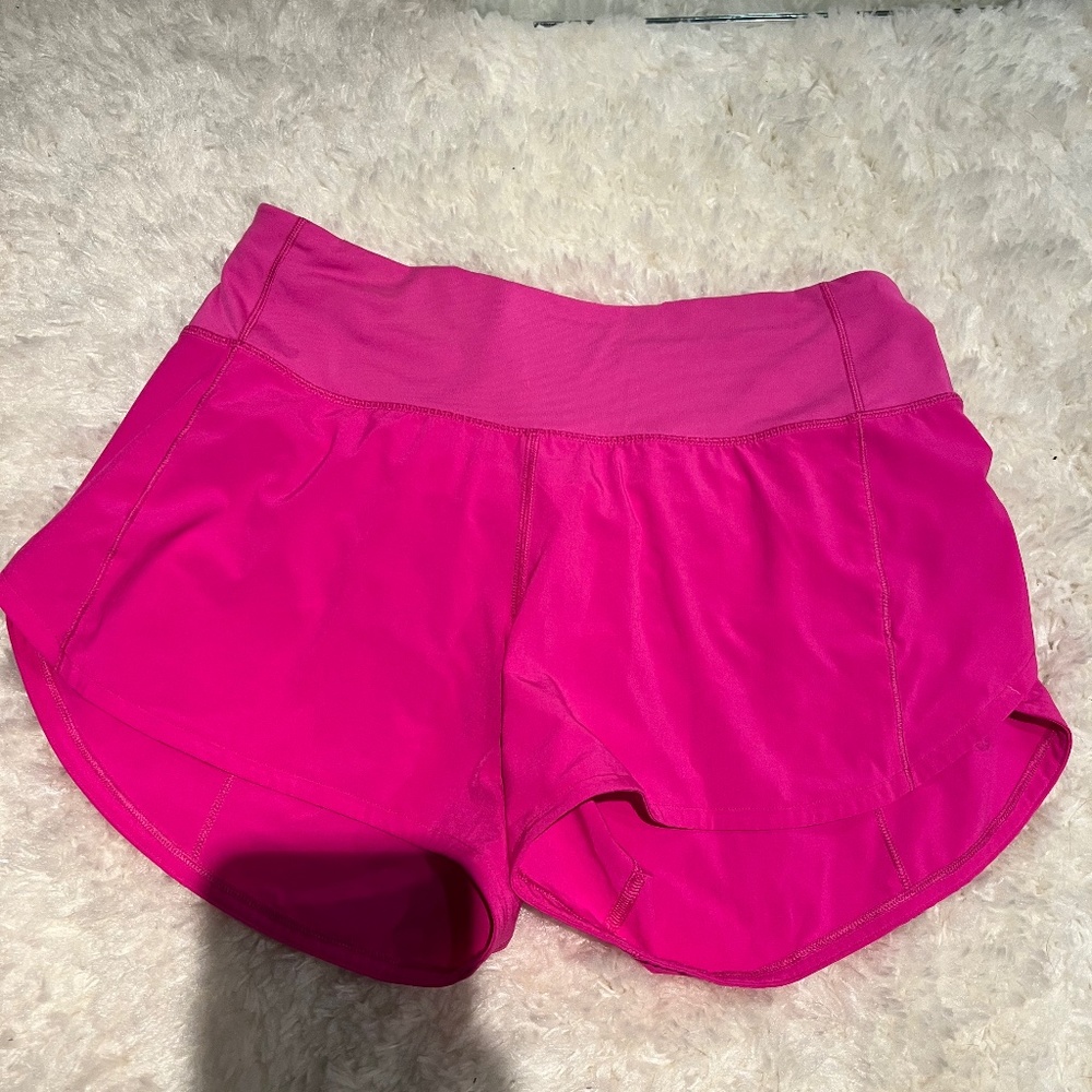 Lululemon Speed Up Shorts 4” SONIC PINK